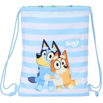 Bluey, Kindergartentasche, Rucksacktasche mit Bändern Sisters grün 26 x 34 x 1 cm Bluey, Kindergartentasche, Rucksacktasche mit Bändern Sisters grün 26 x 34 x 1 cm