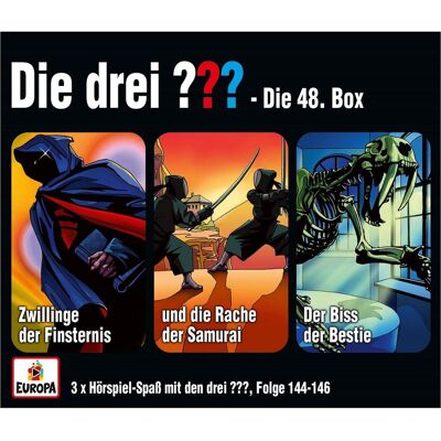 Europa Die drei DREI FRAGEZEICHEN - 48 Box (F144-146), Hörbücher von Die drei ??? Europa Die drei DREI FRAGEZEICHEN - 48 Box (F144-146), Hörbücher von Die drei ???
