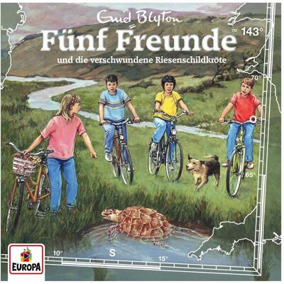 Europa Fünf Freunde 143 - und die verschwundene Riesenschildkröte, Hörbücher von Blyton, Enid Europa Fünf Freunde 143 - und die verschwundene Riesenschildkröte, Hörbücher von Blyton, Enid