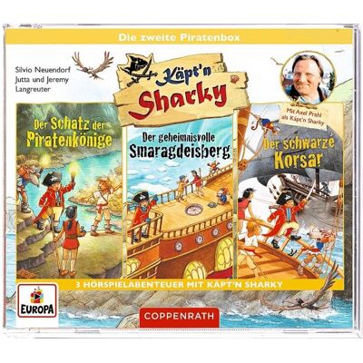 Sony Die zweite Piratenbox, Hörbücher von Käpt'n Sharky, Silvio Neuendorf, Jeremy Langreuter, Jutta Langreuter Sony Die zweite Piratenbox, Hörbücher von Käpt'n Sharky, Silvio Neuendorf, Jeremy Langreuter, Jutta Langreuter