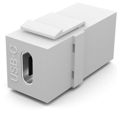 TecLines TKM018W Keystone Modul USB-C 3.2, 240W, weiss, Server Zubehör, Weiss TecLines TKM018W Keystone Modul USB-C 3.2, 240W, weiss, Server Zubehör, Weiss