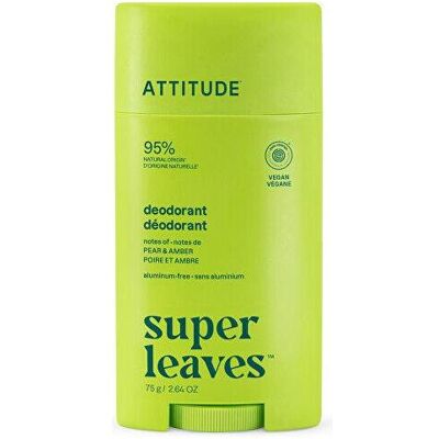 Attitude, Deo, Natürliches Deo Super Leaves Pear & Amber Deodorant 75 g (Stick, 75 g) Attitude, Deo, Natürliches Deo Super Leaves Pear & Amber Deodorant 75 g (Stick, 75 g)