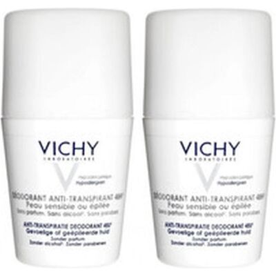 Vichy Deodorant Roll-On für sehr empfindliche oder epilierte Haut - Antitranspirant 48h - Für sehr empfindliche oder epilierte Haut Roll-On (2 x 50ml) Vichy Deodorant Roll-On für sehr empfindliche oder epilierte Haut - Antitranspirant 48h - Für sehr empfindliche oder epilierte Haut Roll-On (2 x 50ml)