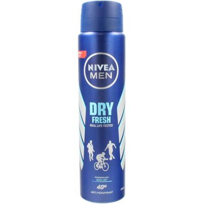 NIVEA, Deo, Men Dry Fresh Antiperspirant 48H 250Ml (Spray, 250 ml) NIVEA, Deo, Men Dry Fresh Antiperspirant 48H 250Ml (Spray, 250 ml)
