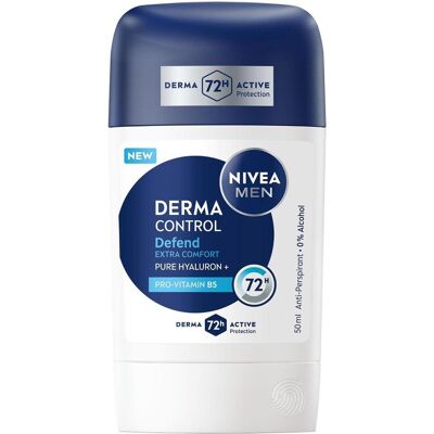 NIVEA, Deo, Men Solid Deodorant Derma Control Defend 50 Ml (Stick) NIVEA, Deo, Men Solid Deodorant Derma Control Defend 50 Ml (Stick)