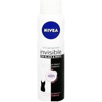 Nivea Black&White Invisible Clear Antitranspirant Spray - Damen Nivea Black&White Invisible Clear Antitranspirant Spray - Damen