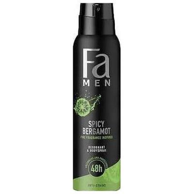 Fa, Deo, Men Spycy Bergamot Deodorant Spray 150ml (Spray, 150 ml) Fa, Deo, Men Spycy Bergamot Deodorant Spray 150ml (Spray, 150 ml)