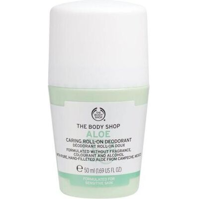 The Body Shop, Deo, Aloe Caring Roll-On Deodorant for Sensitive Skin Brand New Latest (Roll-on, 50 ml) The Body Shop, Deo, Aloe Caring Roll-On Deodorant for Sensitive Skin Brand New Latest (Roll-on, 50 ml)