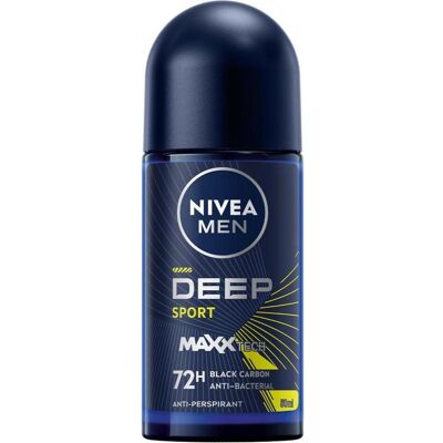 NIVEA, Deo, MEN DEEP SPORT Antitranspirant Roll-On 50ml (Roll-on, 50 ml) NIVEA, Deo, MEN DEEP SPORT Antitranspirant Roll-On 50ml (Roll-on, 50 ml)