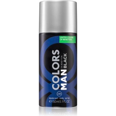 Benetton, Deo, Colors Man Black, Anti-Perspirant, Spicy, Deodorant Spray, For Men, 150 ml For Men (Spray, 150 ml) Benetton, Deo, Colors Man Black, Anti-Perspirant, Spicy, Deodorant Spray, For Men, 150 ml For Men (Spray, 150 ml)