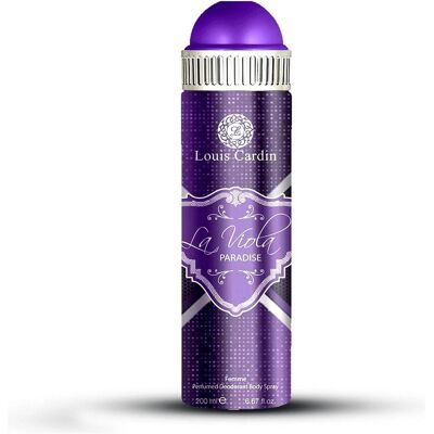 Louis Cardin, Deo, La Viola Paradise Perfumed Deodorant Body Spray 200ml (Spray, 200 ml) Louis Cardin, Deo, La Viola Paradise Perfumed Deodorant Body Spray 200ml (Spray, 200 ml)
