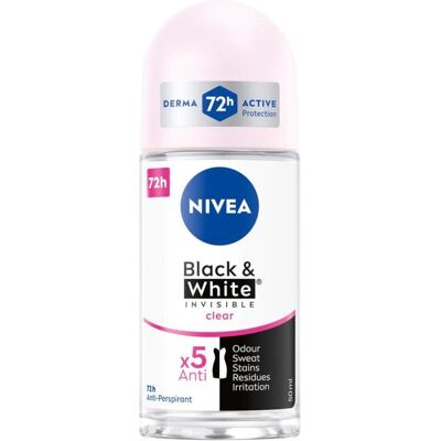 NIVEA, Deo, DEO Roll-on damski INVISIBLE CLEAR 8224 (Roll-on, 50 ml) NIVEA, Deo, DEO Roll-on damski INVISIBLE CLEAR 8224 (Roll-on, 50 ml)
