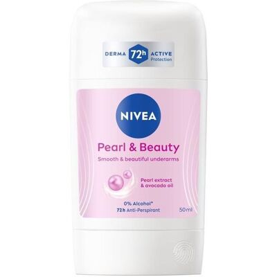 Nivea, Deo, Festes Antitranspirant Pearl & Beauty (Antitranspirant) 50 ml (Stick) Nivea, Deo, Festes Antitranspirant Pearl & Beauty (Antitranspirant) 50 ml (Stick)