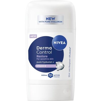 Nivea, Deo, Festes Antitranspirant Derma Control Restore (Antitranspirant) 50 ml (Stick) Nivea, Deo, Festes Antitranspirant Derma Control Restore (Antitranspirant) 50 ml (Stick)