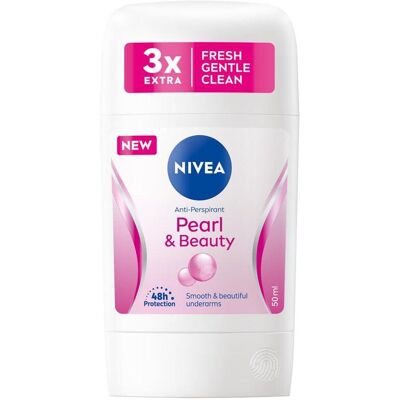 NIVEA, Deo, Pearl & Beauty Antiperspirant Stick 50ml (Stick) NIVEA, Deo, Pearl & Beauty Antiperspirant Stick 50ml (Stick)
