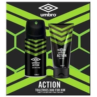Umbro, Duschmittel, Action Body Spray und Body Wash 150ml (150 ml) Umbro, Duschmittel, Action Body Spray und Body Wash 150ml (150 ml)