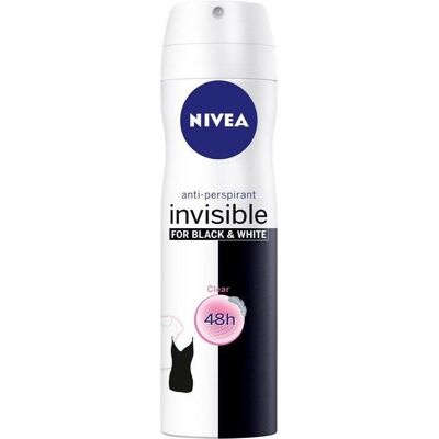 Nivea Black&White Invisible Clear Antitranspirant Spray - Damen Nivea Black&White Invisible Clear Antitranspirant Spray - Damen