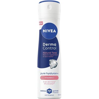 NIVEA, Deo, Derma Control Natural Tone Women's Antiperspirant 72h Protection Spray (Spray, 150 ml) NIVEA, Deo, Derma Control Natural Tone Women's Antiperspirant 72h Protection Spray (Spray, 150 ml)