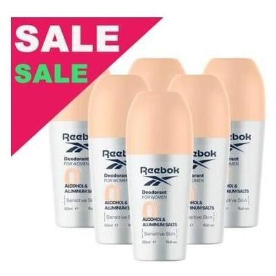 Reebok, Deo, Sensitive Skin Women's Deodorant Roll-on 50ml (Roll-on, 50 ml) Reebok, Deo, Sensitive Skin Women's Deodorant Roll-on 50ml (Roll-on, 50 ml)