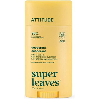 Attitude, Deo, Natürliches Deo Super Leaves Earl Grey & Cucumber 75 g (Stick, 75 g) Attitude, Deo, Natürliches Deo Super Leaves Earl Grey & Cucumber 75 g (Stick, 75 g)