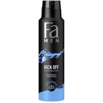 Fa, Deo, Men Kick-Off 48H Deodorant Spray With Refreshing Scent 150Ml (Spray, 150 ml) Fa, Deo, Men Kick-Off 48H Deodorant Spray With Refreshing Scent 150Ml (Spray, 150 ml)