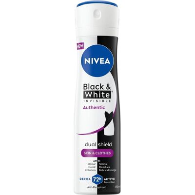 NIVEA, Deo, B&W Authentic Spray 150 Ml (150 ml) NIVEA, Deo, B&W Authentic Spray 150 Ml (150 ml)