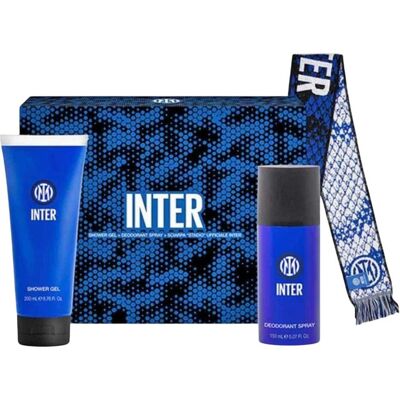 interBär, Beauty Geschenkset, INTER Zestaw Inter Shower Gel 200 ml Deodorant Spray 150 ml Textile Scarf Blue (Körperpflegeset) interBär, Beauty Geschenkset, INTER Zestaw Inter Shower Gel 200 ml Deodorant Spray 150 ml Textile Scarf Blue (Körperpflegeset)