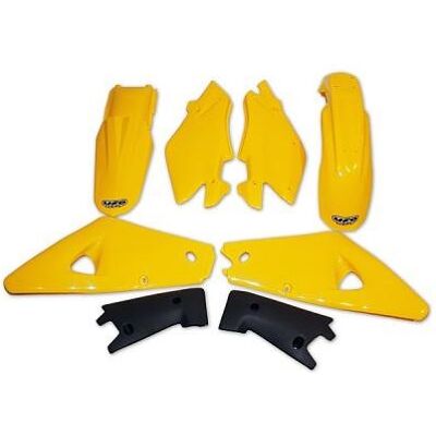 UFO, Motorrad Zubehör, KUNSTSTOFFSATZ HUSQVARNA CR 2T '05 OEM-FARBE (GELB/GRAPHIT) (HU601E999) UFO, Motorrad Zubehör, KUNSTSTOFFSATZ HUSQVARNA CR 2T '05 OEM-FARBE (GELB/GRAPHIT) (HU601E999)