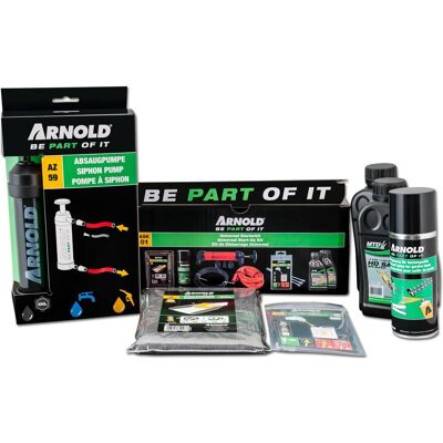 Arnold, Zubehör Gartenmaschinen, Starterkit (Rasenmäher, Vertikutierer, Gartenmaschinen Ersatzteile) Arnold, Zubehör Gartenmaschinen, Starterkit (Rasenmäher, Vertikutierer, Gartenmaschinen Ersatzteile)