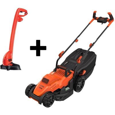 Black & Decker Rasenmäher, BLACK+DECKER Grasmaaier BEMW461BGL2 + trimmer (Netzbetrieb) Black & Decker Rasenmäher, BLACK+DECKER Grasmaaier BEMW461BGL2 + trimmer (Netzbetrieb)