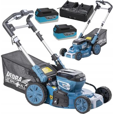 Dedra, Rasenmäher, Akkuloser Rasenmäher 2x18V SAS + ALLE DED6997X-2A5 + 2x Batterie DED7035 und Ladegerät DED7038V (Akkubetrieb) Dedra, Rasenmäher, Akkuloser Rasenmäher 2x18V SAS + ALLE DED6997X-2A5 + 2x Batterie DED7035 und Ladegerät DED7038V (Akkubetrieb)
