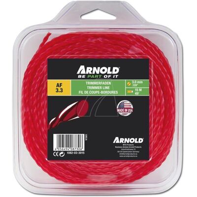 Arnold, Zubehör Gartenmaschinen, Trimmerfaden, rund, gedreht, rot, 3,0 mm, 15 m (Rasentrimmer, Trimmerfaden + Fadenspule) Arnold, Zubehör Gartenmaschinen, Trimmerfaden, rund, gedreht, rot, 3,0 mm, 15 m (Rasentrimmer, Trimmerfaden + Fadenspule)