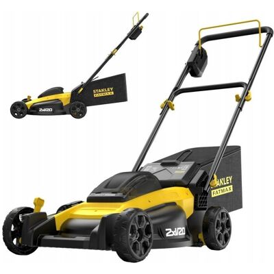 Stanley Rasenmäher, FatMax akku-plaeneklipper 18V 51cm u/batteri & lader (Akkubetrieb) Stanley Rasenmäher, FatMax akku-plaeneklipper 18V 51cm u/batteri & lader (Akkubetrieb)