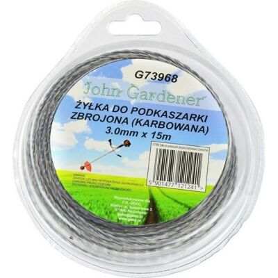 GEKO, Zubehör Gartenmaschinen, Verstärkter Rasenmäherfaden, 3,0 mm, 15 m, Wellenprofil, Nylon (Rasenmäher, Trimmerfaden + Fadenspule) GEKO, Zubehör Gartenmaschinen, Verstärkter Rasenmäherfaden, 3,0 mm, 15 m, Wellenprofil, Nylon (Rasenmäher, Trimmerfaden + Fadenspule)