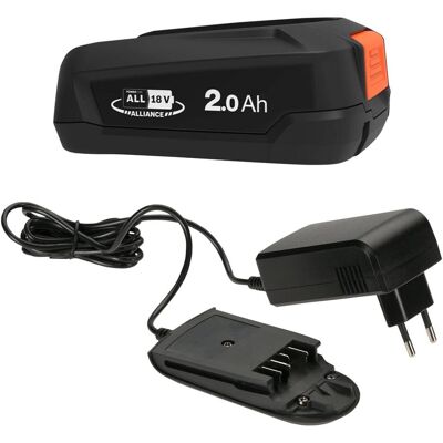 Gardena, Werkzeugakku + Ladegerät, Startersset POWER FOR ALL 2.0 Ah PBA 18V/36 accu + (14916-20.000.00) (18 V) Gardena, Werkzeugakku + Ladegerät, Startersset POWER FOR ALL 2.0 Ah PBA 18V/36 accu + (14916-20.000.00) (18 V)