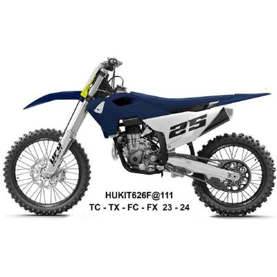 UFO, Motorrad Zubehör, UFO-Kunststoffset (Komplettset) mit Teleskop-Schutzbügeln (Stossdämpfern) für Husqvarna TC 125/250 UFO, Motorrad Zubehör, UFO-Kunststoffset (Komplettset) mit Teleskop-Schutzbügeln (Stossdämpfern) für Husqvarna TC 125/250