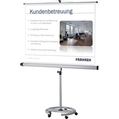 Franken Tragbare Projektionsleinwand 150x150cm - Format 1:1 Franken Tragbare Projektionsleinwand 150x150cm - Format 1:1