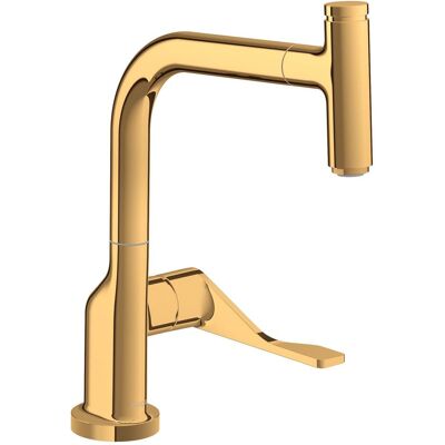 Hansgrohe Axor Citterio DN15 Küchenarmatur - Gold, Herausziehbar, Drehbar, Keramik Hansgrohe Axor Citterio DN15 Küchenarmatur - Gold, Herausziehbar, Drehbar, Keramik
