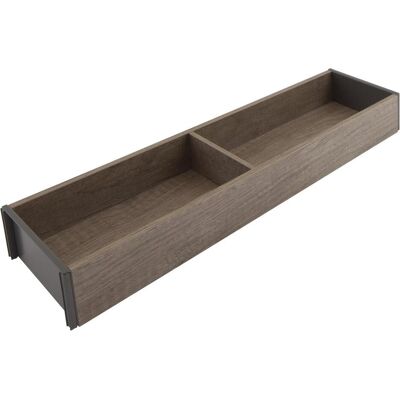 Blum Ambia-Line Schubkastenrahmen schmal - 422x100x50mm, Nebraska Eiche Stahl, Besteckkasten, Braun Blum Ambia-Line Schubkastenrahmen schmal - 422x100x50mm, Nebraska Eiche Stahl, Besteckkasten, Braun