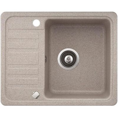 Aquasanita, Spülbecken, Sink SQ102, stone, 57.5 cm x 46 cm (57.50 cm) Aquasanita, Spülbecken, Sink SQ102, stone, 57.5 cm x 46 cm (57.50 cm)