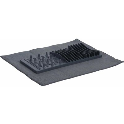 Storagesolutions Grau 2-in-1 Besteck-Trocknungsmatte - Trocknungsmatte für Besteck Storagesolutions Grau 2-in-1 Besteck-Trocknungsmatte - Trocknungsmatte für Besteck