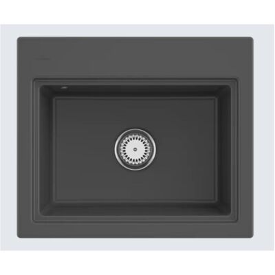 Villeroy & Boch Spülbecken, V&B Spüle SUBWAY STYLE 60 S 60x51cm m Abtr. anthr. Handbet. graphit (51 cm, 60 cm) Villeroy & Boch Spülbecken, V&B Spüle SUBWAY STYLE 60 S 60x51cm m Abtr. anthr. Handbet. graphit (51 cm, 60 cm)