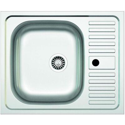 Asil Krom, Spülbecken, Edelstahlspülbecken AS23 (Einbauspüle, 60 cm, 50 cm) Asil Krom, Spülbecken, Edelstahlspülbecken AS23 (Einbauspüle, 60 cm, 50 cm)