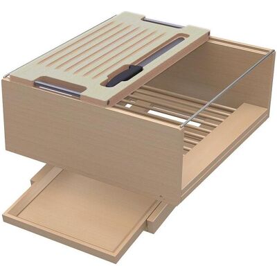 Meyer Brotbox f+AMMAvA-r BLUM LEGRABOX / HETTICH AvanTech YOU, Brotaufbewahrung, Braun Meyer Brotbox f+AMMAvA-r BLUM LEGRABOX / HETTICH AvanTech YOU, Brotaufbewahrung, Braun