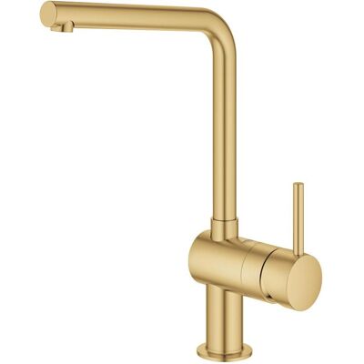 Grohe Küchenarmatur, Einhand-Spültischbatterie Minta 1/2Zoll, L-Auslauf cool sunrise gebürste Grohe Küchenarmatur, Einhand-Spültischbatterie Minta 1/2Zoll, L-Auslauf cool sunrise gebürste