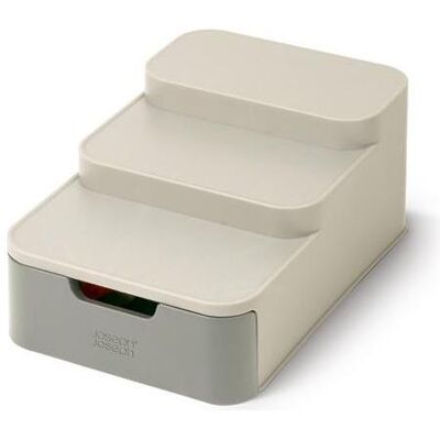 Joseph Joseph 3-stöckiger Organizer mit Schublade, grau, DUO, Küchen Organizer, Grau Joseph Joseph 3-stöckiger Organizer mit Schublade, grau, DUO, Küchen Organizer, Grau