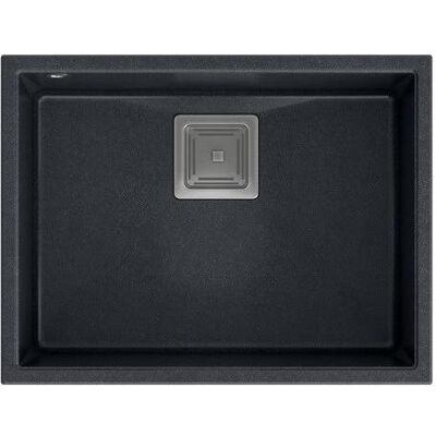 Q Company, Spülbecken, DAVID 50 GraniteQ black diamond (42 cm) Q Company, Spülbecken, DAVID 50 GraniteQ black diamond (42 cm)