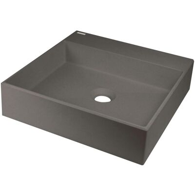 Deante, Waschbecken, Aufsatzwaschbecken aus Granit mit Platz für einen Wasserhahn - 400x400 mm (400 mm, 400 mm) Deante, Waschbecken, Aufsatzwaschbecken aus Granit mit Platz für einen Wasserhahn - 400x400 mm (400 mm, 400 mm)