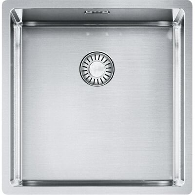 Franke Spülbecken, 3D-Spüle Box BXX 210/110-40 Edelstahl mit Druckknopf (Einbauspüle, 45 cm, 44 cm) Franke Spülbecken, 3D-Spüle Box BXX 210/110-40 Edelstahl mit Druckknopf (Einbauspüle, 45 cm, 44 cm)
