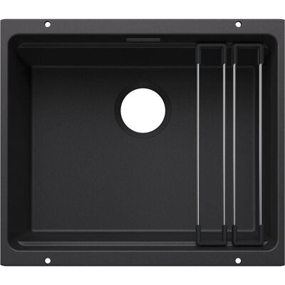 Blanco Spülbecken, Etagon 500-U Granitspüle 53x46 cm schwarz (Unterbauspüle) Blanco Spülbecken, Etagon 500-U Granitspüle 53x46 cm schwarz (Unterbauspüle)